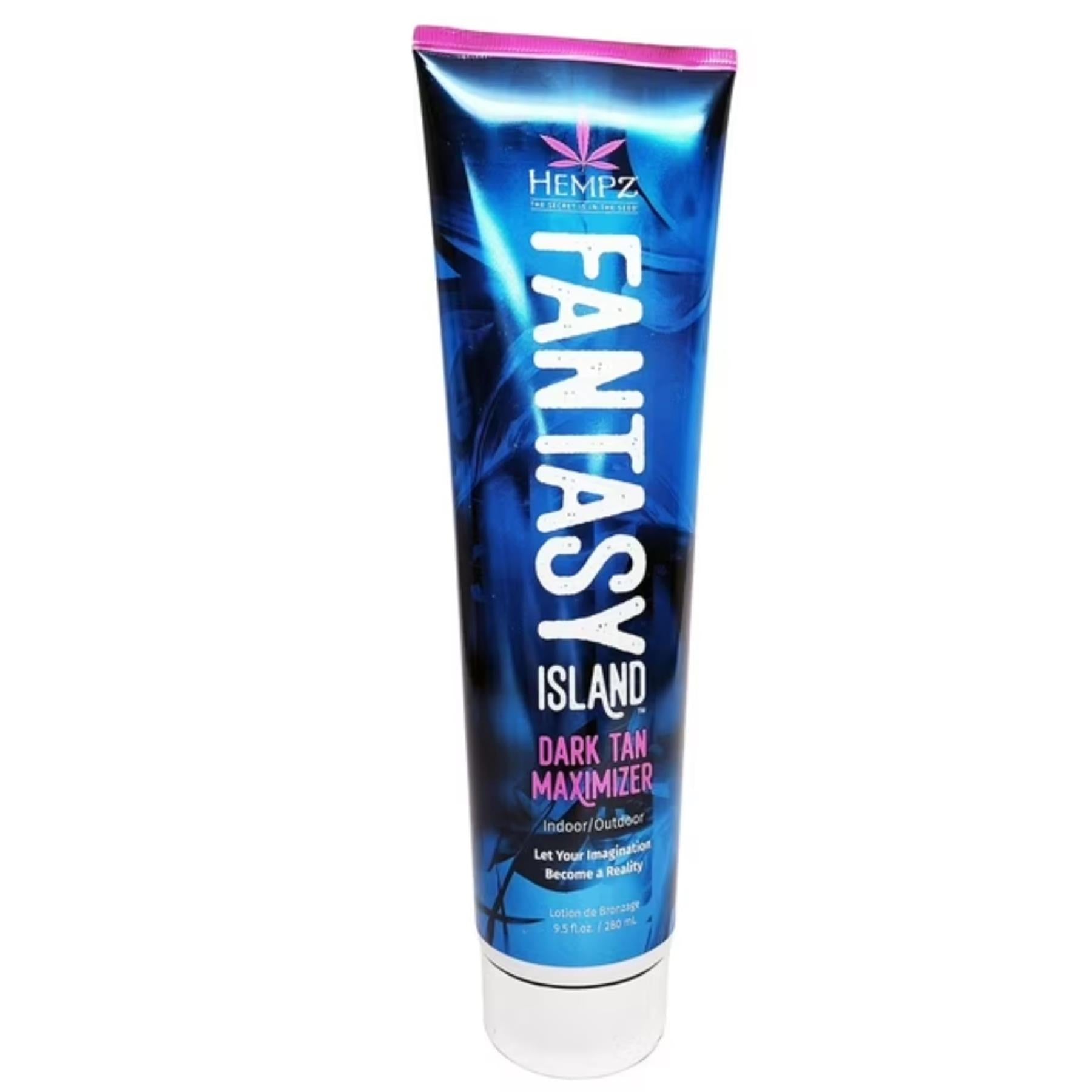 Hempz Fantasy Island Tanning Lotion Dark Tan Maximizer 280ml