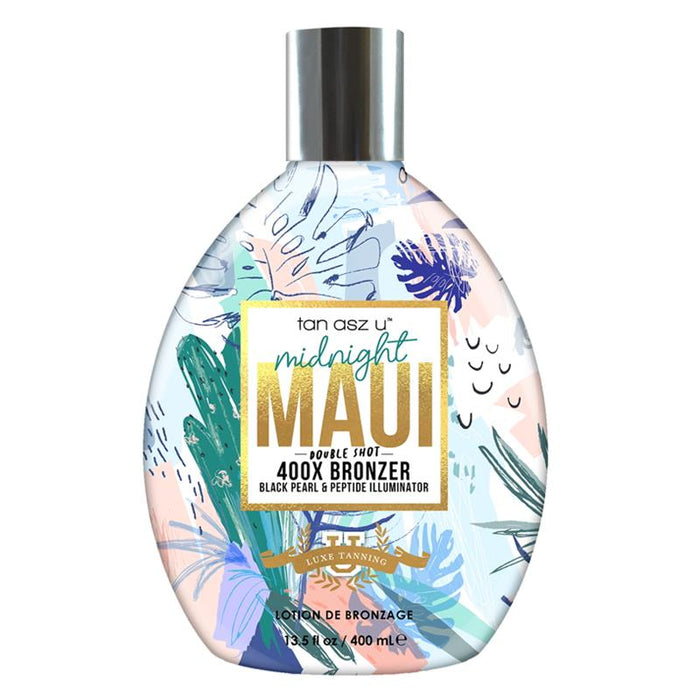 Tan Asz U Midnight Maui Tanning Lotion Double Shot 400X Bronzer 400ml