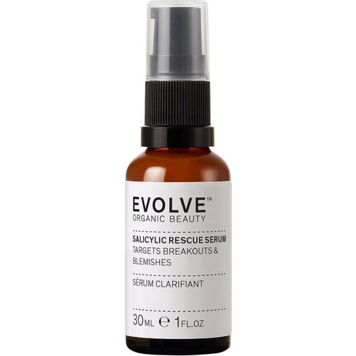 Evolve Beauty Organic Salicylic Rescue Serum Targets Breakouts And Blemishes 30ml