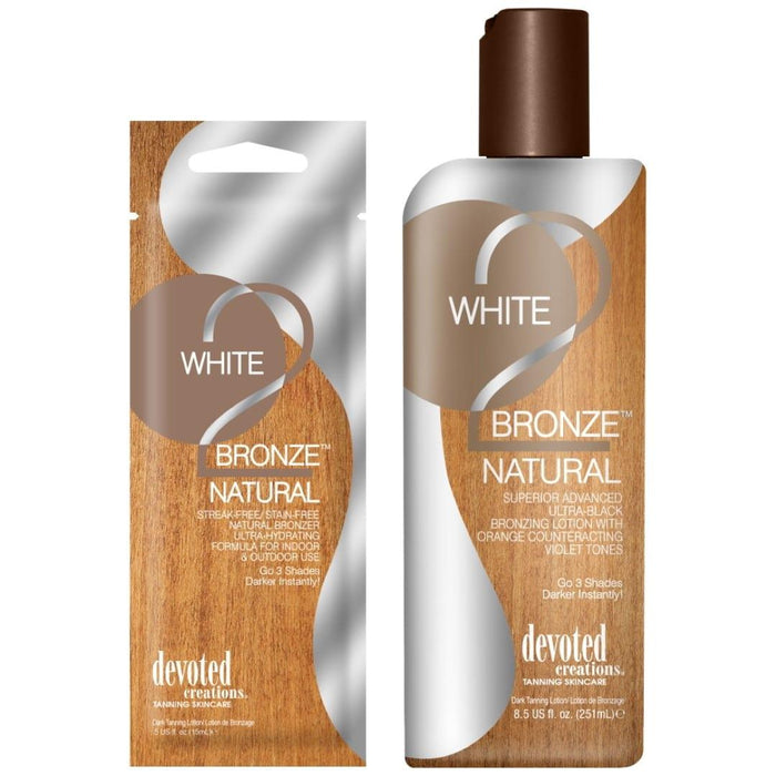 Devoted Creations White 2 Bronze Tanning Lotion - Natural
