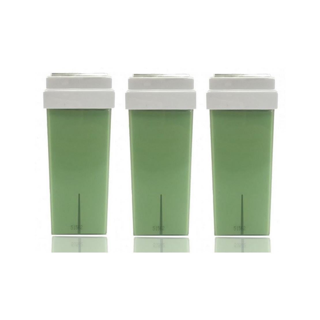 Hive of Beauty 100g Tea Tree Roller Wax Cartridge Fitted Head x 3