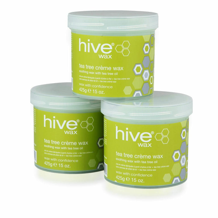 Hive Of Beauty Wax Creme Lotion With Soothing Tea Tree 3 For 2