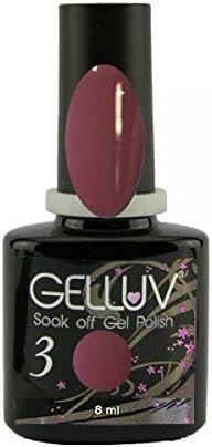 Gelluv Nail Polish Winter Rose Collection UV LED Lasting Soak Off Gel 8ml Maroon