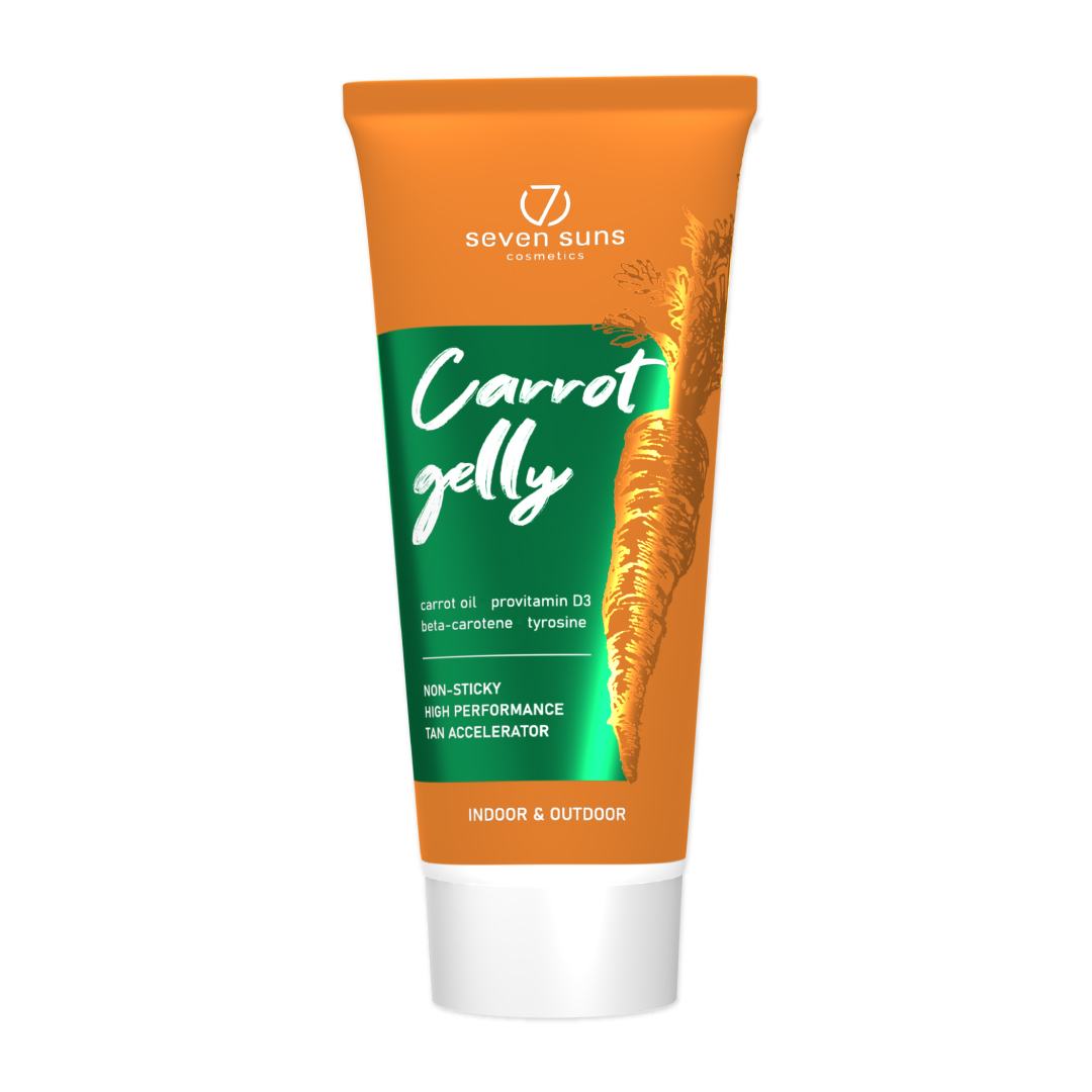 7suns Carrot Gelly Tanning Accelerator Lotion Carrot Extract Deep Tan 200ml