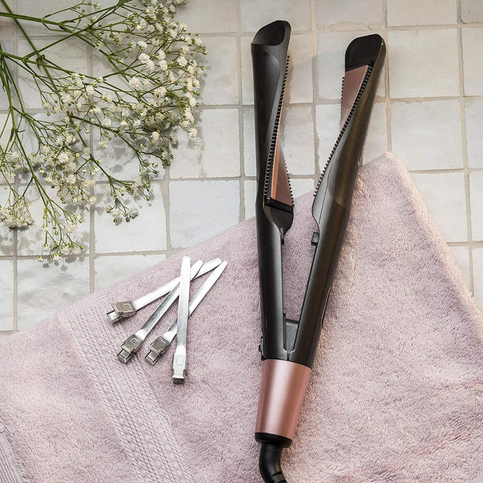 Lisseur et bigoudi 2 en 1 Curl and Straight Confidence de Remington - Céramique