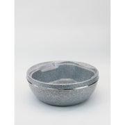 Belava Glitter Pedicure Bowl Silver with Tub & 20 Liners – Salon Foot Spa Bowl