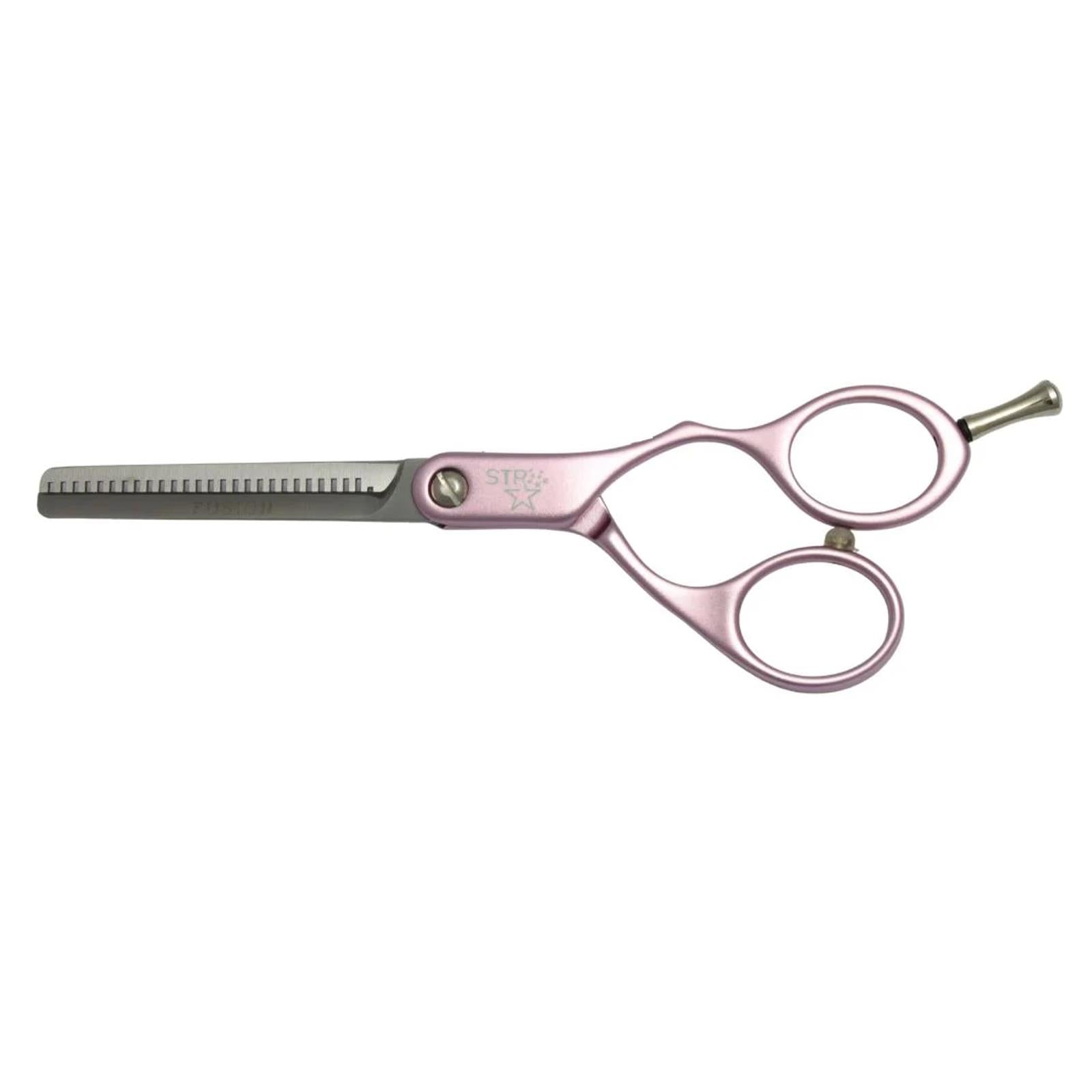 STR 5.5" Fusion Hairdressing Haircutting thinning Scissors - Pink