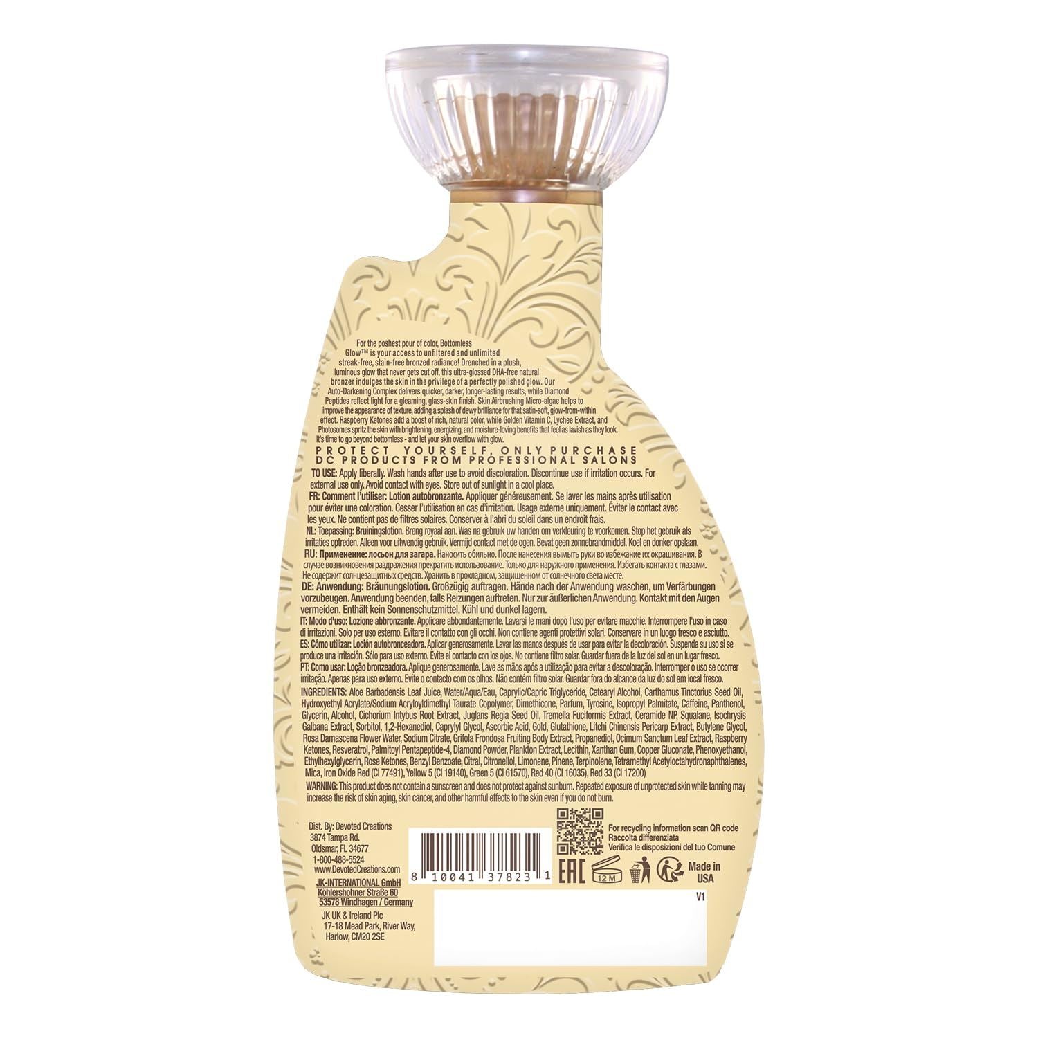 Devoted Creations Bottomless Glow – DHA-Free Luxury Bronzer for Radiant Glass Skin Glow