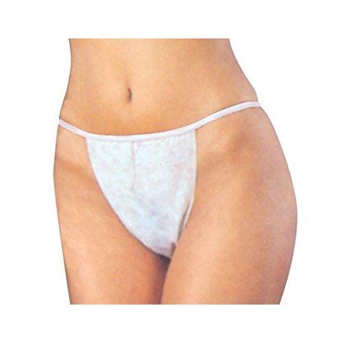 Deo Disposable White G Strings for Salon & Spa Pack of 50