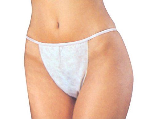 Deo Disposable White G Strings for Salon & Spa Pack of 50