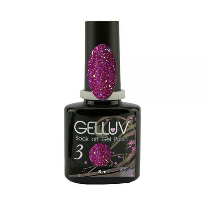 Gelluv Nail Polish Winter Rose Collection UV LED Soak Off Gel 8ml - Magenta