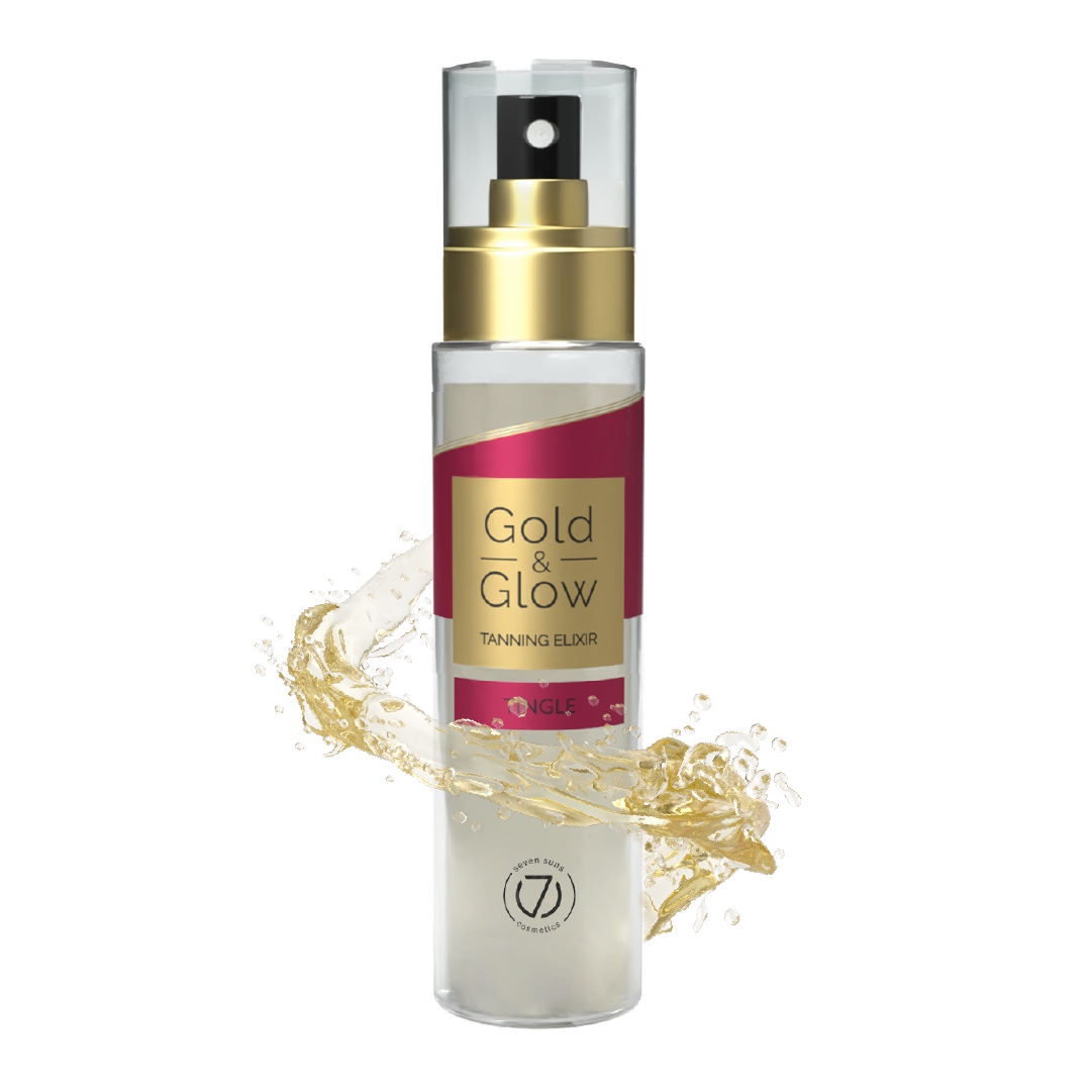 7suns Gold Glow Tingle Dry Tanning Oil Tingle Tan Enhancer Bronzing Oil 100ml