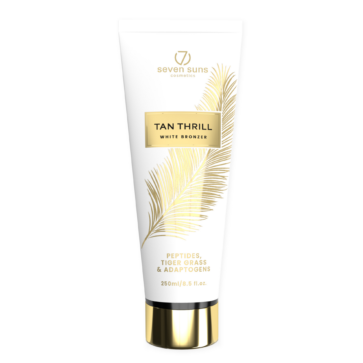 7suns Tan Thrill White Bronzer Tanning Lotion Delayed Bronzer Peptides 250ml