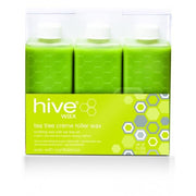 Hive of Beauty Waxing Tea Tree Creme Wax Roller Cartridge Hair Removal 80g 6 Pk