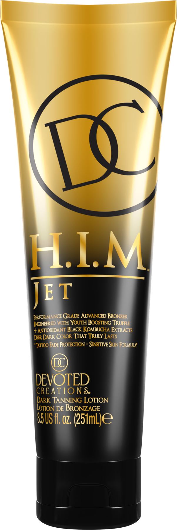 Devoted Creations H.I.M Jet Bronzing Tanning Lotion With Triple Bronzers - 251ml