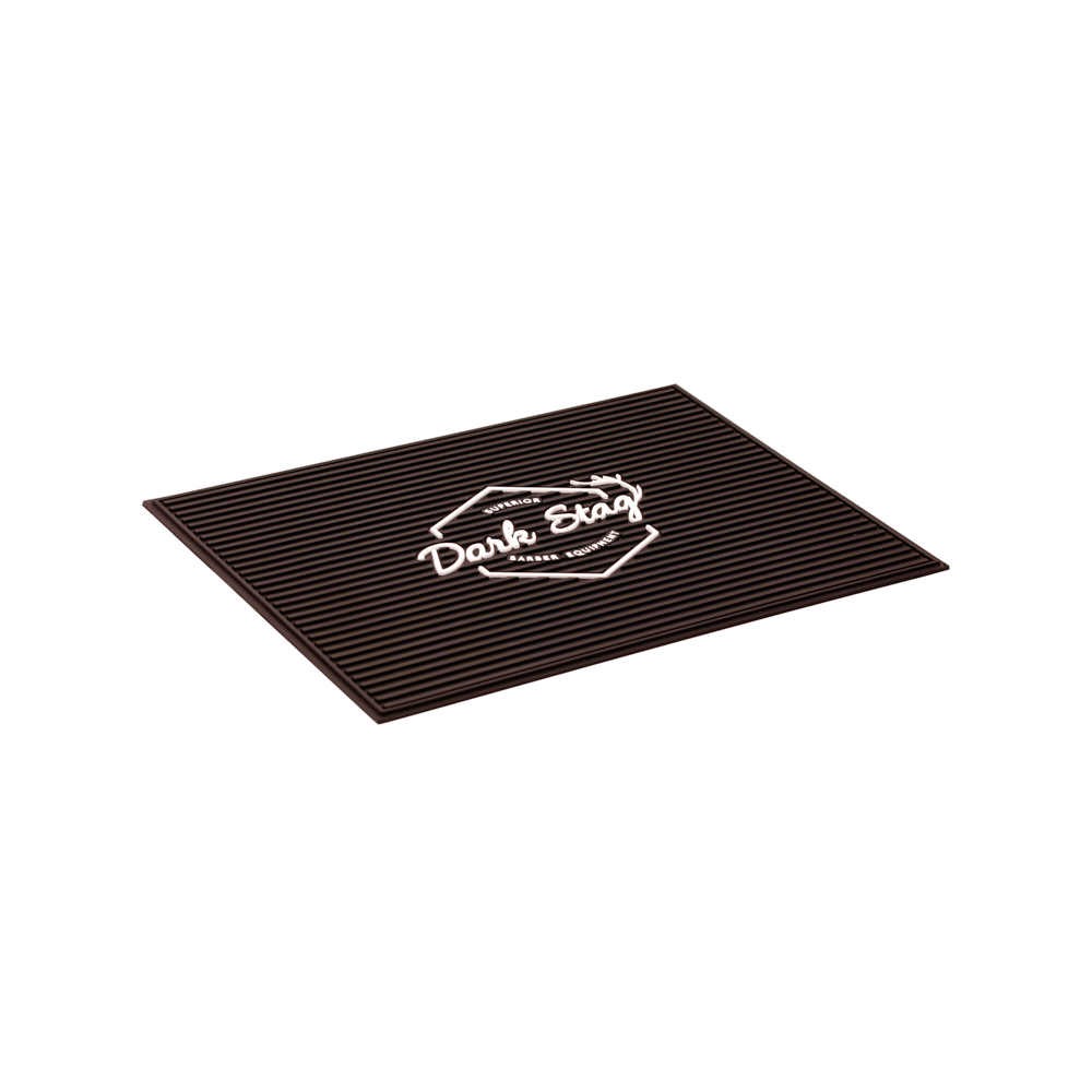 Tapis de station de barbier en caoutchouc Dark Stag pour outils de barbier