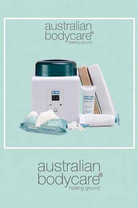 Australian Bodycare Hy-Wax Starter Kit All In One Digital Heater Tubes Dispensers Body Lotion Paper Strips