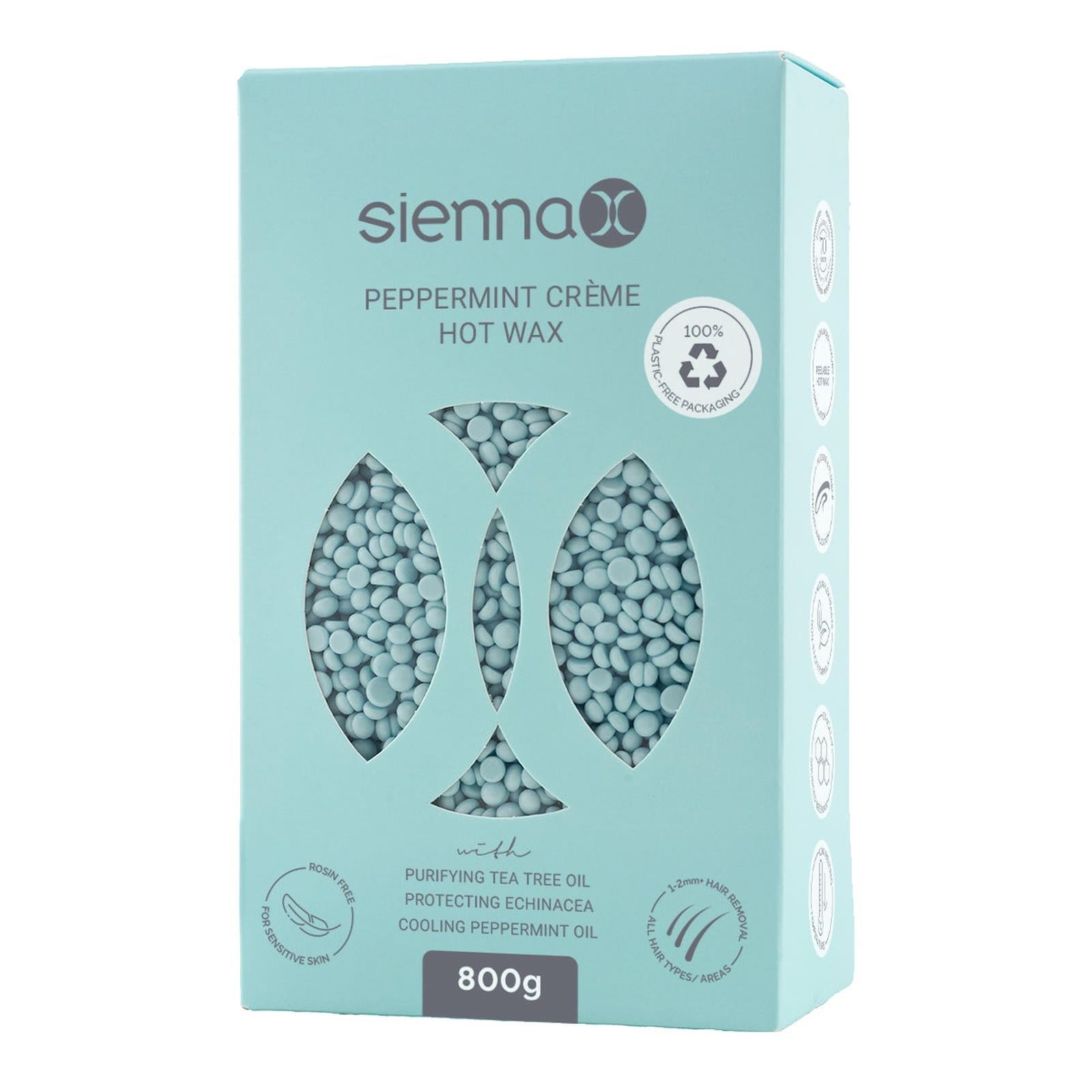 Sienna X Peppermint Crème Hot Wax – Professional Salon Hot Wax Pellets 800g