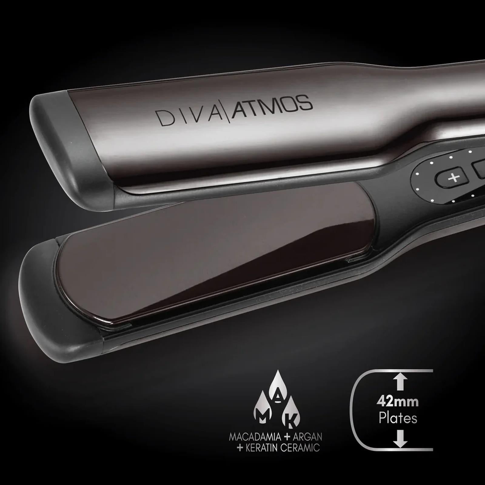 Diva Pro Styling Atmos Super Slim Professional Hair Styler Multi-Voltage Plug