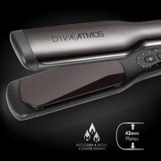 Diva Pro Styling Atmos Wide Professional Hair Styler 42mm Multi-Voltage Plug