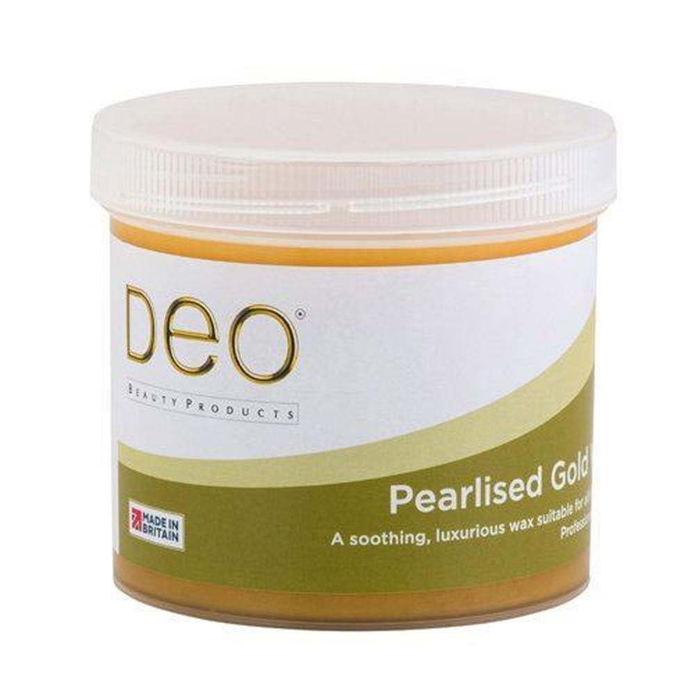 Deo Pearlised Gold Depilatory Wax Lotion for Premium Waxing - 425g