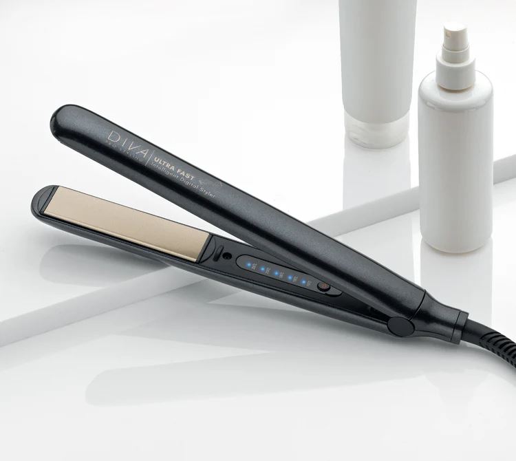 Diva Pro Ultra Fast Intelligent Digital Hair Styler Ceramic Plates - Black