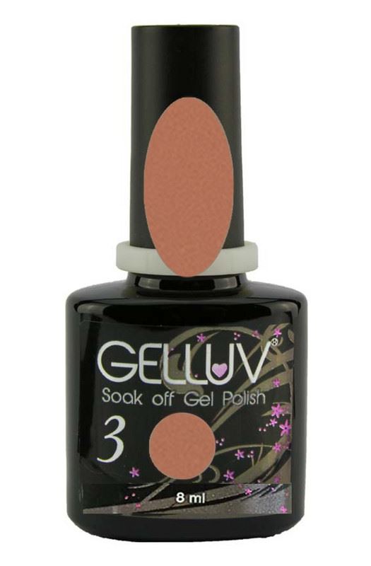 Gelluv Soak Off Gel Nail Varnish Polish - Hazel