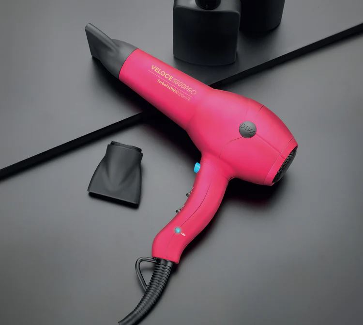 Diva Pro Veloce 3800 Pro Hair Dryer Salon Performance - Pink