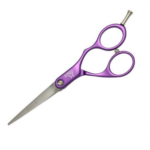 STR 6" Fusion Purple Hairdressing Scissors - Ideal For Trimming