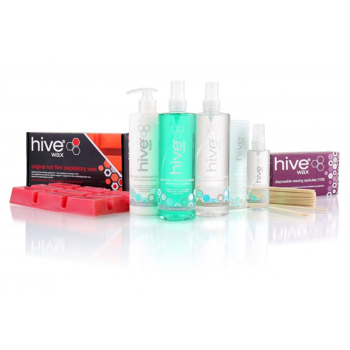 Hive Of Beauty Waxing Pack d'accessoires de cire épilatoire à film chaud original