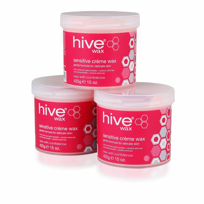 Hive Of Beauty Waxing Sensitive Creme Wax Lotion 425g - 3 For 2