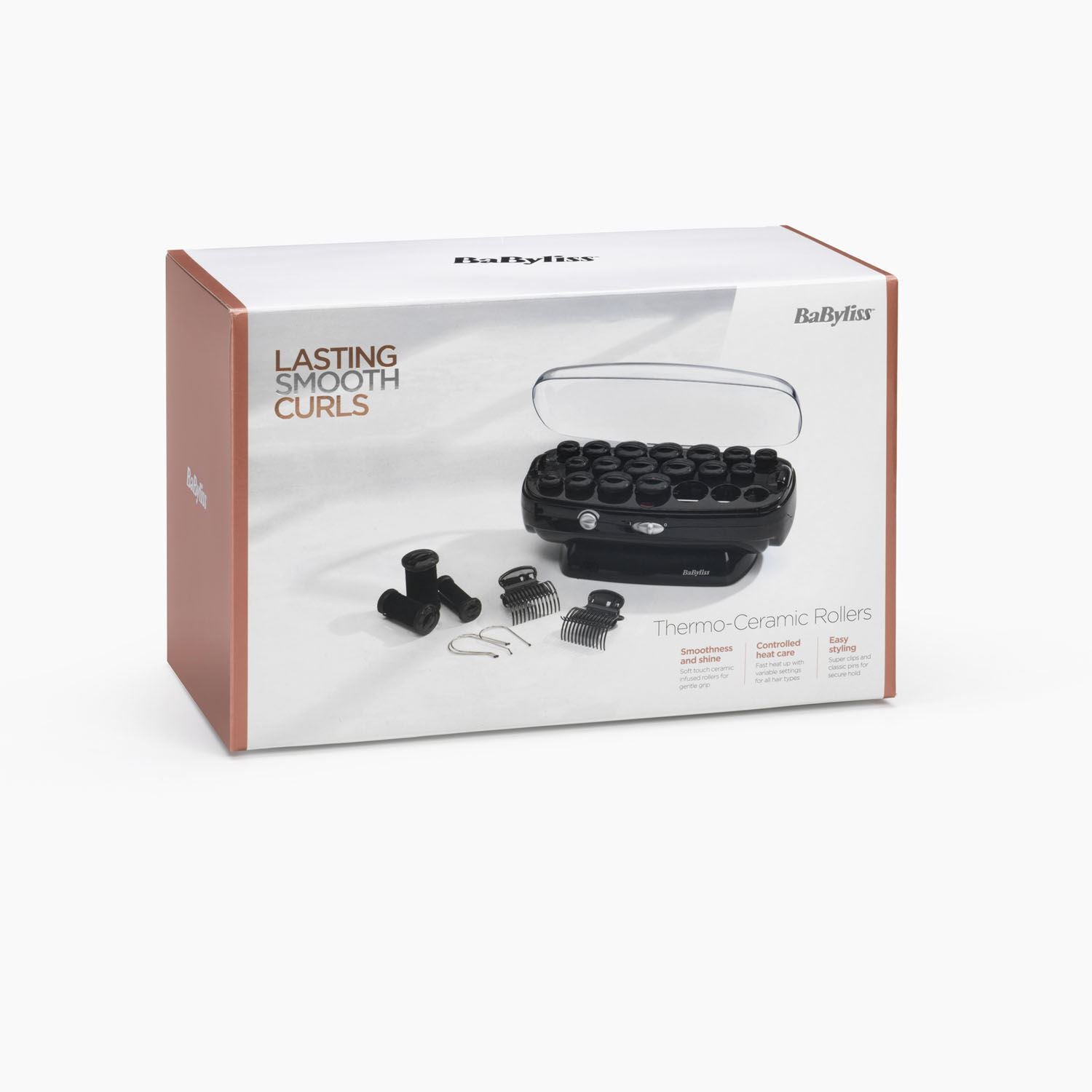 BaByliss Pro 3035U Thermo Ceramic Hair Curlers 20 Rollers And Pins