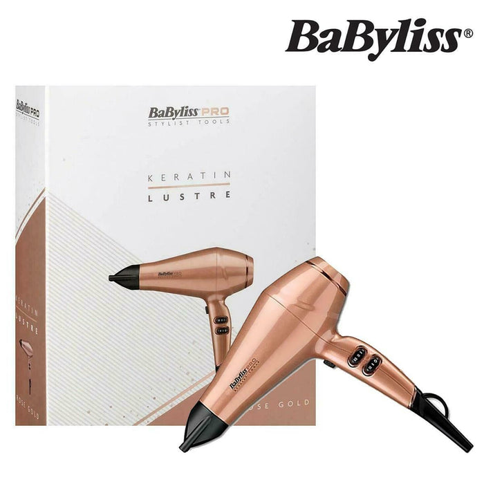 BaByliss Pro Keratin Lustre Hair Dryer 2300W - Rose Gold
