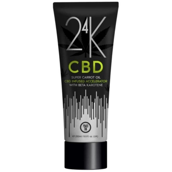Power Tan 24K CBD Super Carrot Oil Tanning Lotion Accelerator