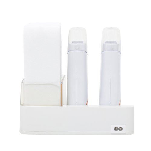 DEO 2 x 100g Chauffe-cartouche de cire à rouleau portable avec base en bande