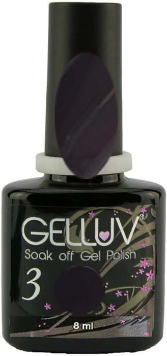 Gelluv Vernis à ongles Winter Rose Collection UV LED Soak Off Gel 8 ml Violet foncé