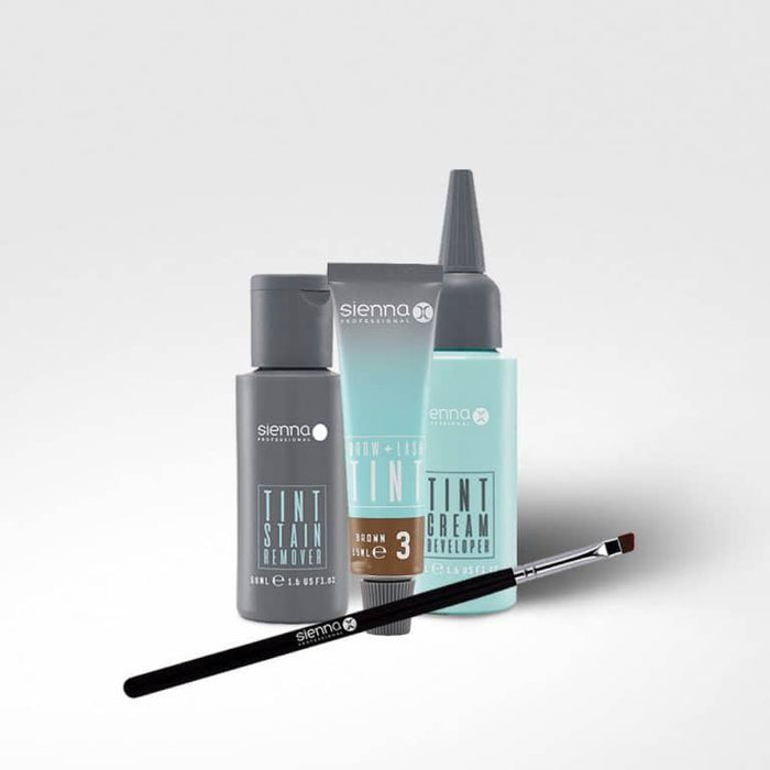 Sienna X Instant Eyebrow And Lash At Home Tint Kit Natural Looking Brown