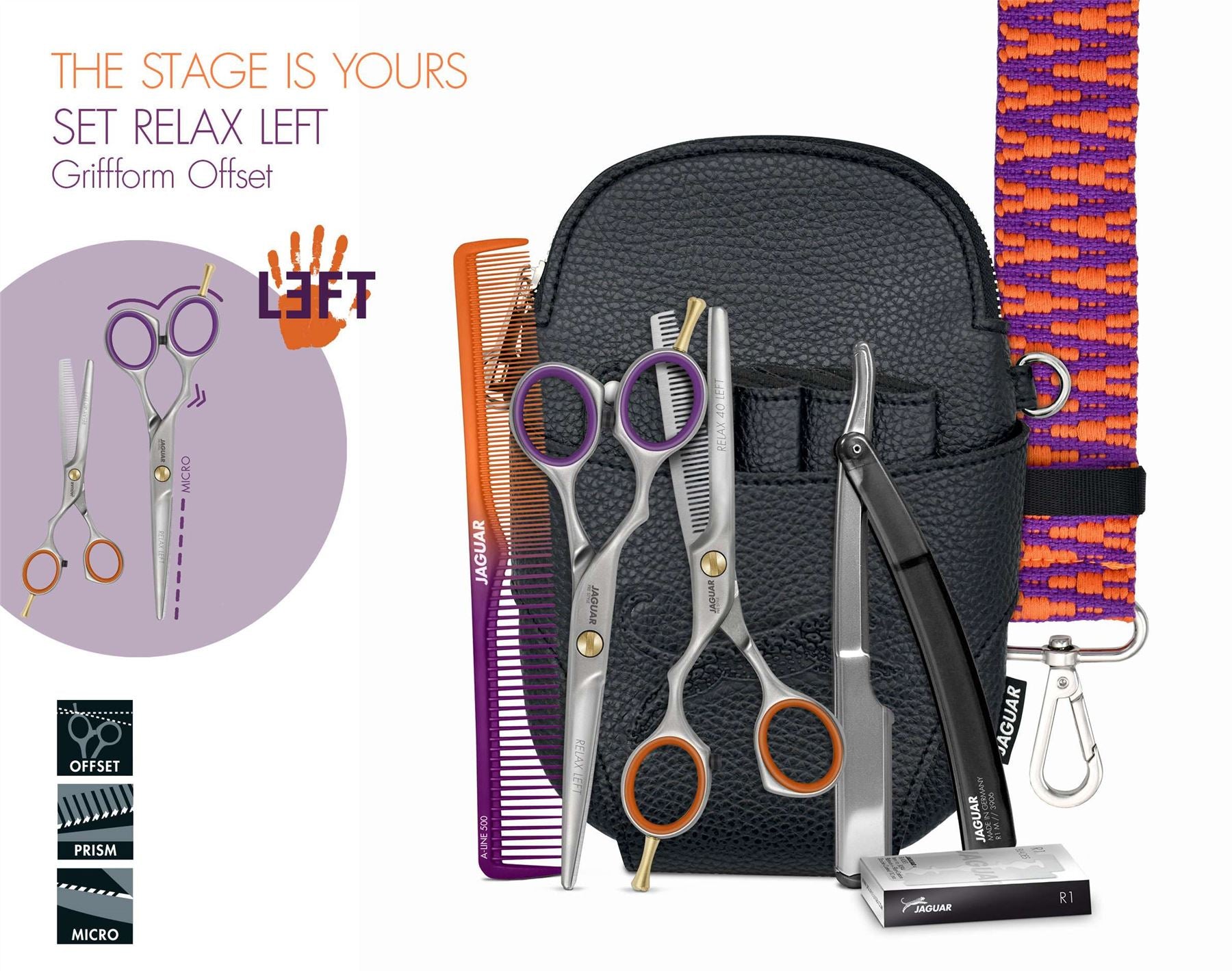 Jaguar Relax Basics Kit Hairdressing Scissors The Stage Is Yours 5.5