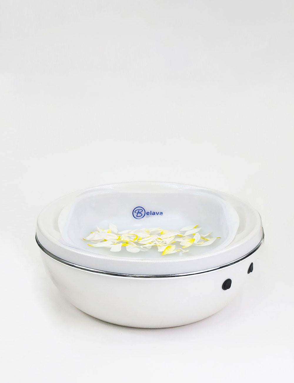 Belava Trio Foot Spa Pearl White with 20 Liners – Heated Pedicure Spa Bowl