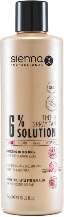 Sienna X Pro Tanning Solution Streak Free Spray Tan Lotion 1 Litre