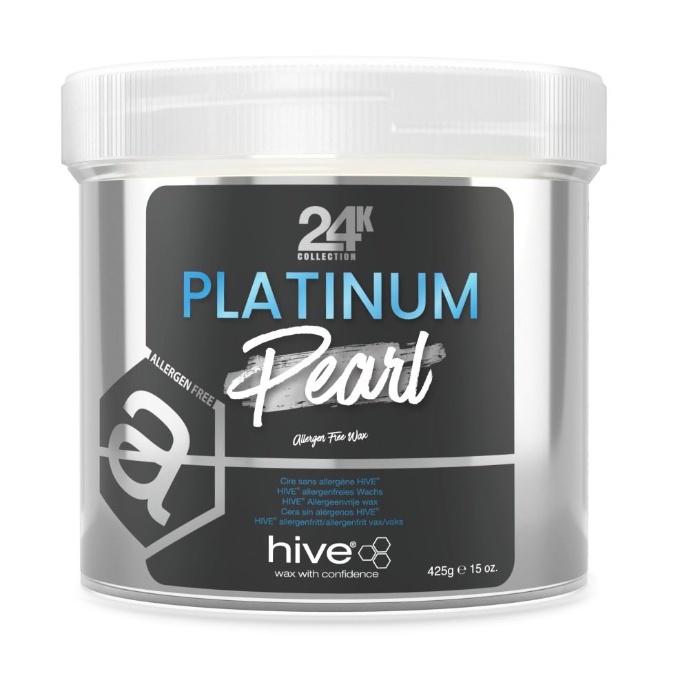 Hive of Beauty 24k Platinum Pearl Allergen Free Wax Lotion 425g
