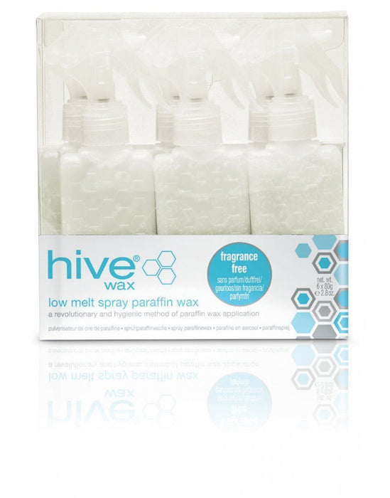 Hive Of Beauty Paraffin Waxing Low Melt Spray Wax 6 x 80g