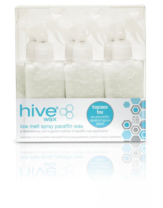 Hive of Beauty Paraffin Waxing Low Melt Spray Wax 6 x 80g