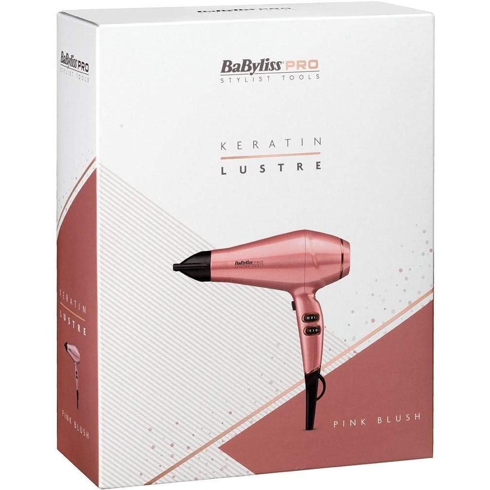 Babyliss Pro Keratin Lustre Hair Dryer 2300W - Pink Blush