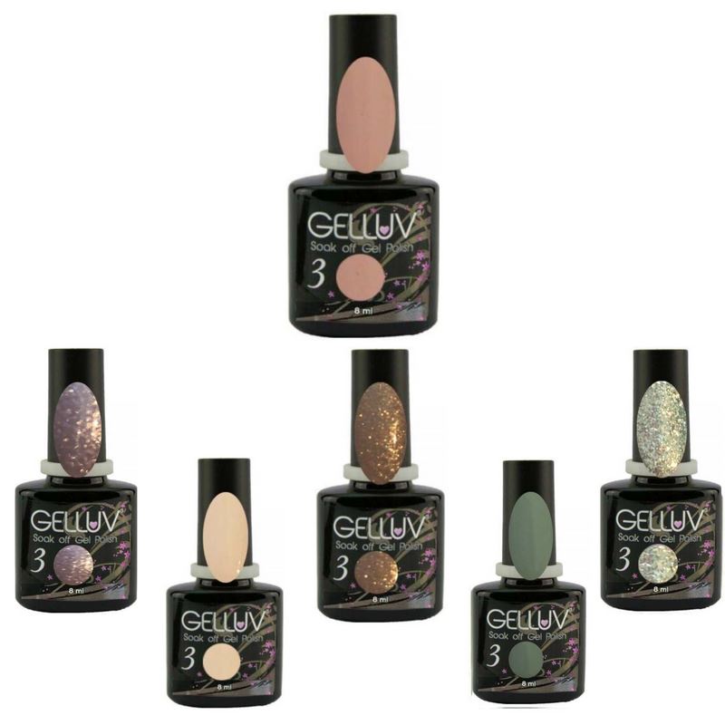 Gelluv Soak Off Gel Nail Polish Enchanted Collection - 8ml Bottles