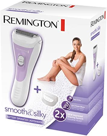 Remington WSF5060 Lady Shaver Smooth Silky Fonctionnement sur batterie utilisation humide/sèche