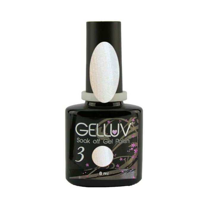 Gelluv Nail Polish UV LED Spring Collection Lasting Soak Off Gel 8ml - White