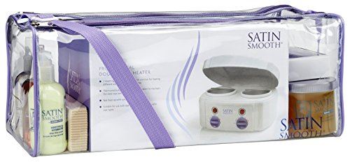 Satin Smooth Double Wax Heater Kit with Lotions & Accessories