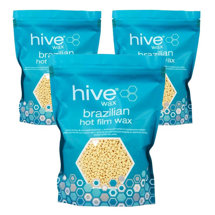 Hive Of Beauty 3 pour 2 pastilles de paraffine brésilienne à film chaud 700 g