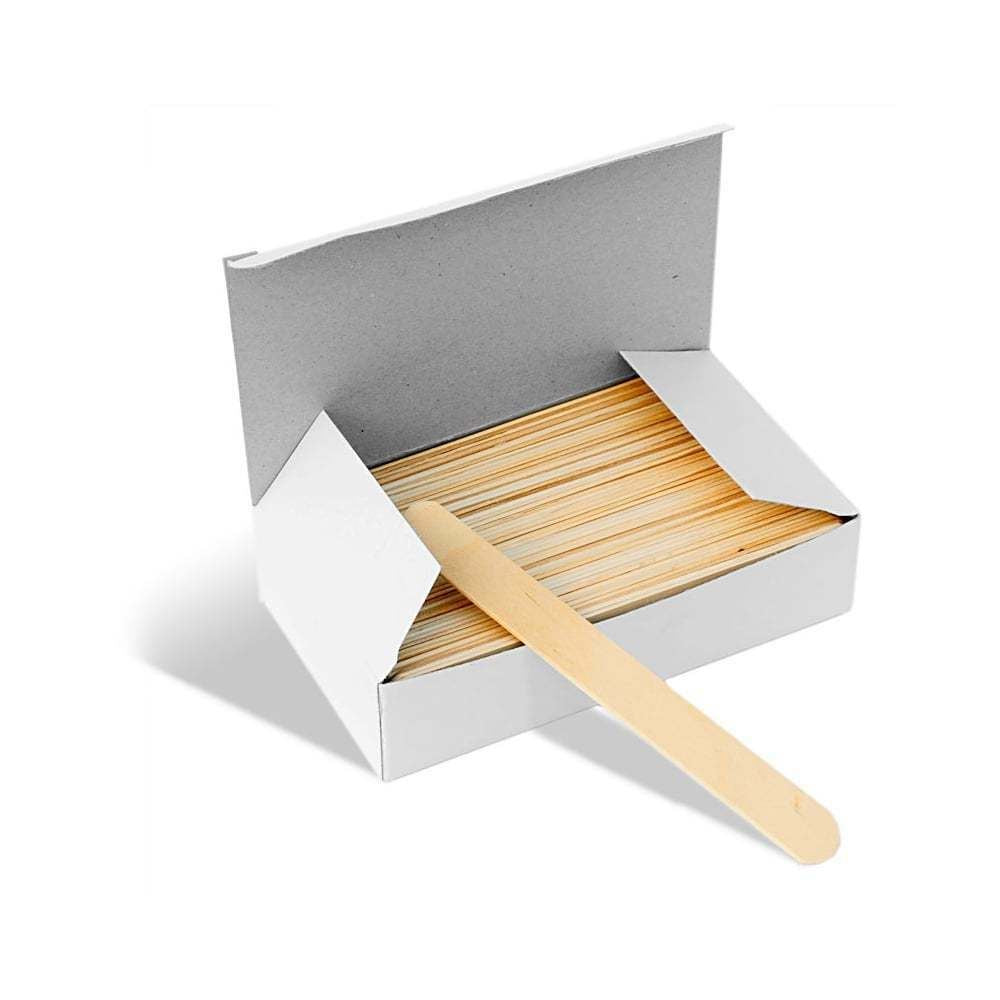 Satin Smooth Wooden Wax Applicators (100 Pack)